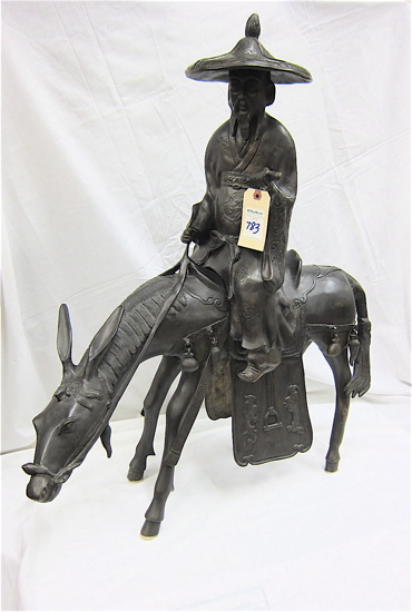 FIGURAL BRONZE FLOOR SCULPTURE
