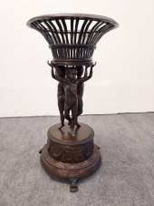 FIGURAL BRONZE PLANTER AFTER C