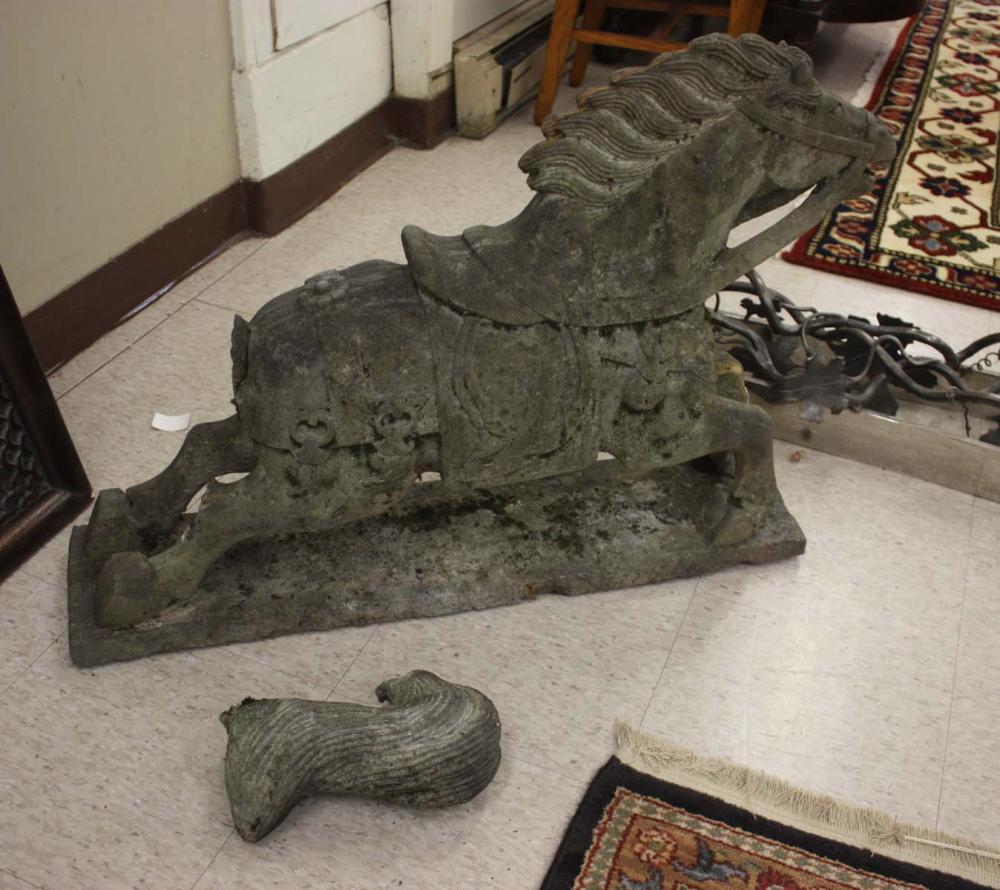 FIGURAL CAST CONCRETE GARDEN