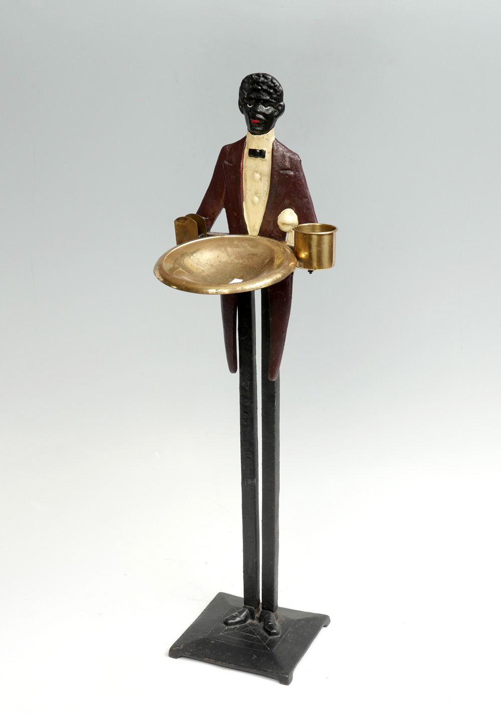 FIGURAL CAST IRON 1940'S SMOKING