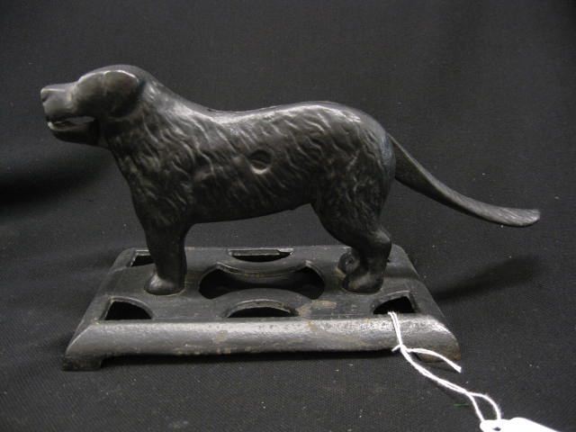 Figural Cast Iron Dog Nut Cracker