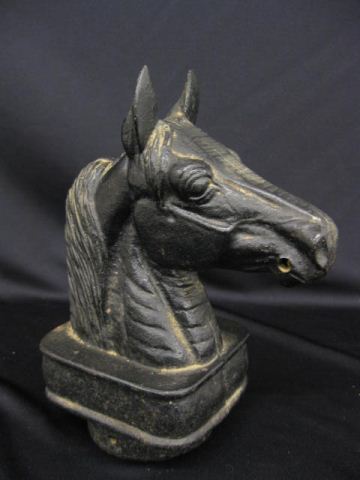 Figural Cast Iron Hitching Post Top