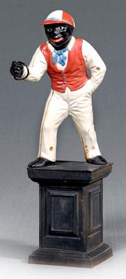Figural cast iron hitching post,