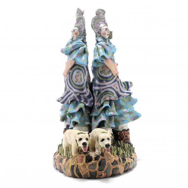 FIGURAL CERAMIC PLANTER, JANE