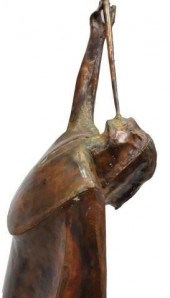 FIGURAL COPPER SCULPTURE SIGNE