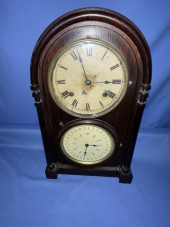 FIGURAL EIGHT CALENDAR CLOCK,