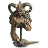 FIGURAL EROTIC VALKYRIE BRONZE