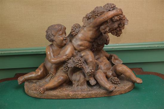 FIGURAL GROUP WITH THREE PUTTI