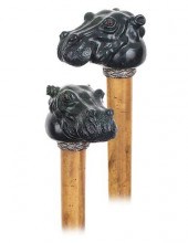 FIGURAL HARD STONE CANE-Ca 189