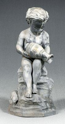 Figural lead fountain, in form of