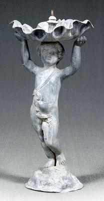 Figural lead fountain, in form of