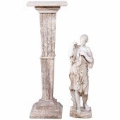 Figural marble statue of a Neo