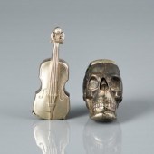 FIGURAL MATCH SAFE - SKULL AND
