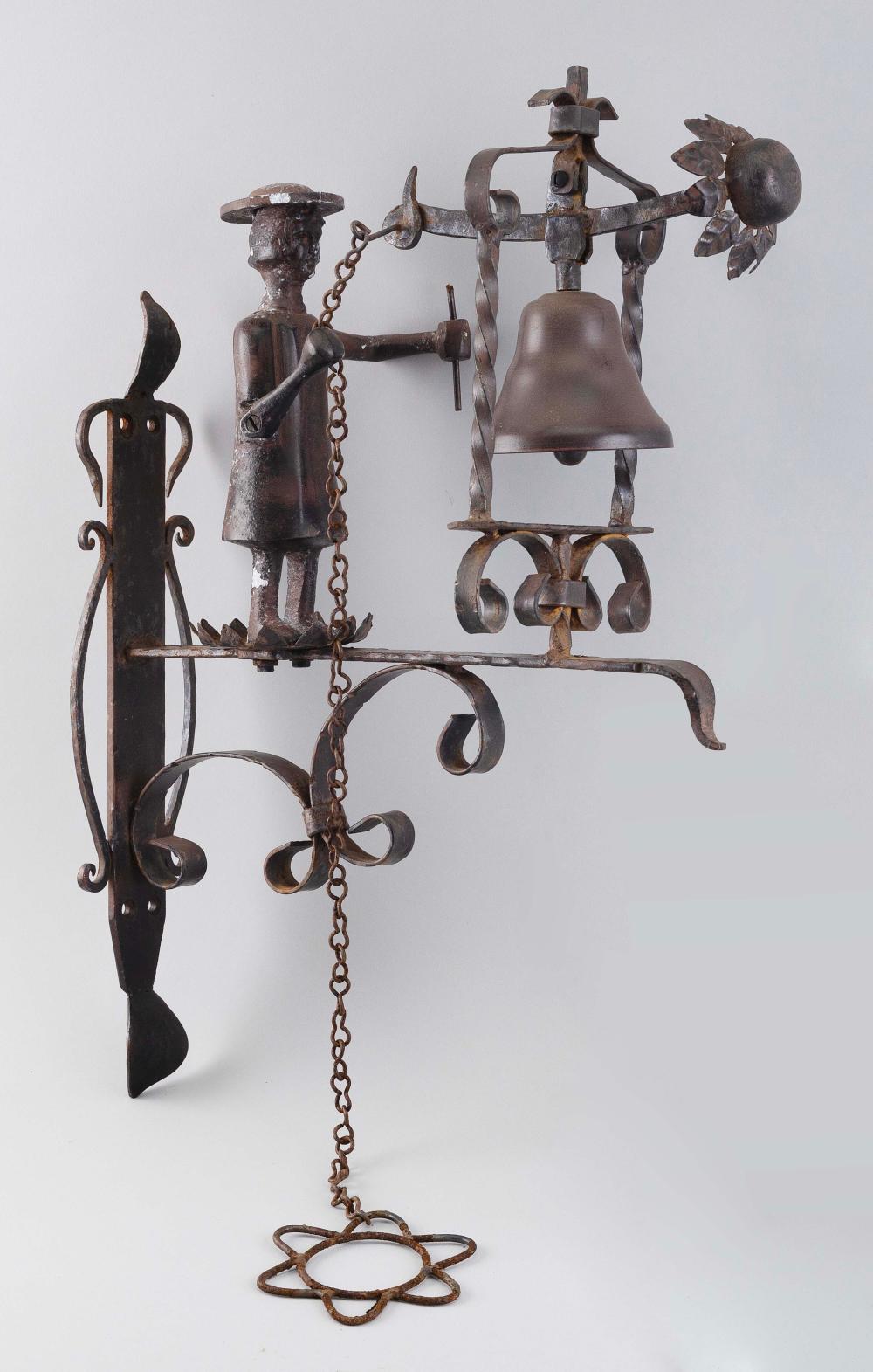 FIGURAL METAL DOORBELL EARLY TO