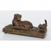 Figural Musical Inkwell Americ