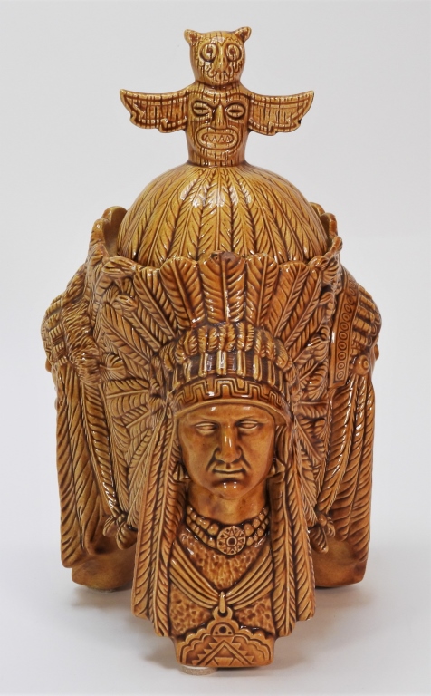 FIGURAL NATIVE AMERICAN MAJOLICA