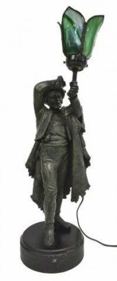FIGURAL NEWEL POST TORCHIERE O
