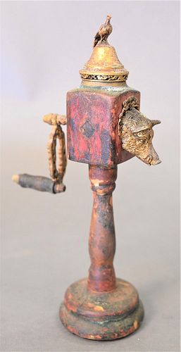 FIGURAL NUTMEG GRINDER, 19TH