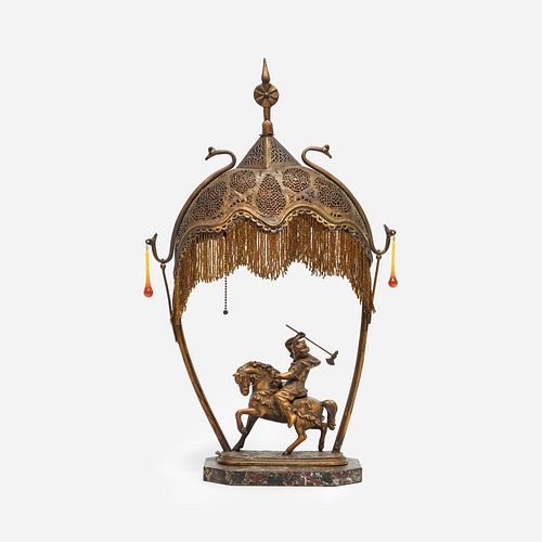 FIGURAL ORIENTALIST BOUDOIR LAMP,