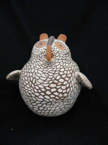 Figural Owl Indian Pottery Vessel 8