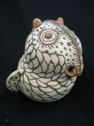 Figural Owl Indian Pottery Vessel