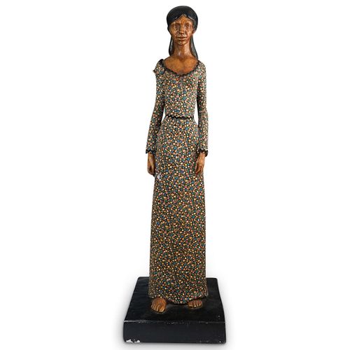 FIGURAL PAINTED CERAMIC