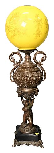 FIGURAL PIANO LAMP, HAVING TWO