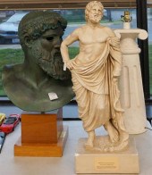 FIGURAL PLASTER CAST OF ASKLEP