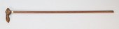 FIGURAL RABBIT CANEWooden cane