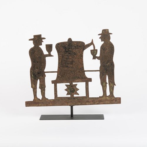 FIGURAL SHEET IRON WEATHERVANE,