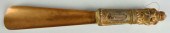 Figural Shoehorn with Carving