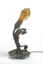 FIGURAL TABLE LAMP.  American