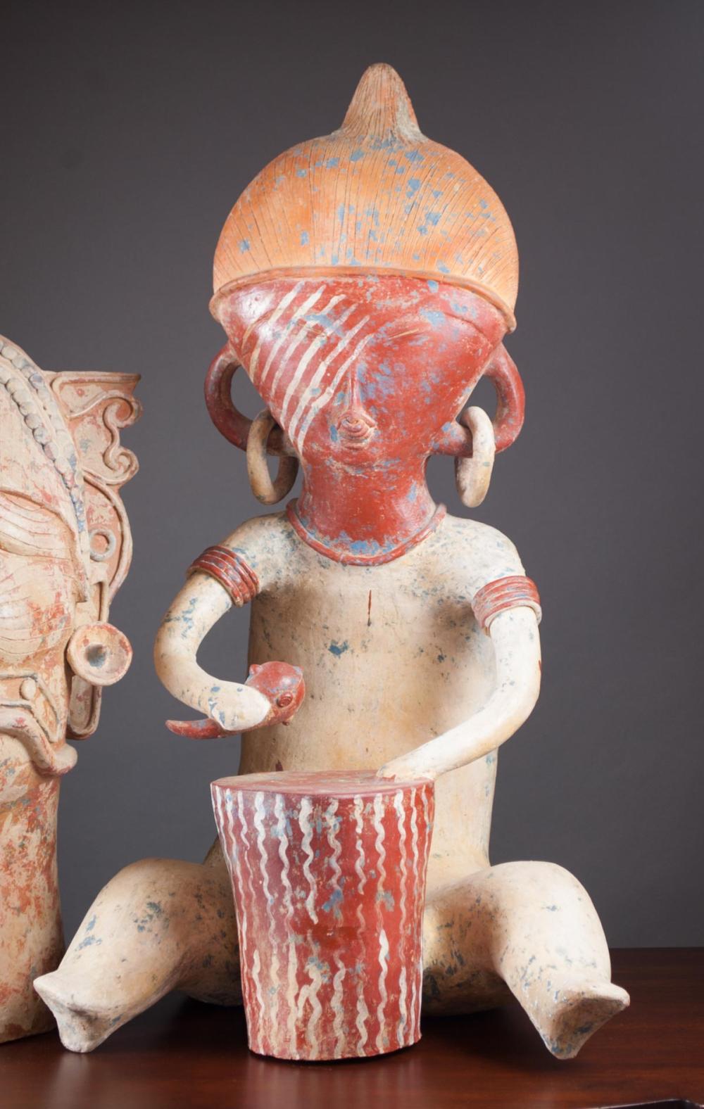 FIGURAL TERRACOTTA SCULPTURE,