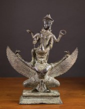 FIGURAL THAI BRONZE SCULPTURE,