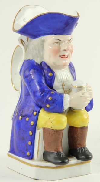 Figural Toby Pitcher of a Seated