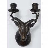 Figural Wall Sconce of a Buck