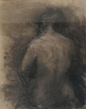 FIGURE OF A WOMAN, CHARCOAL DR