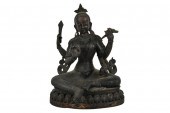 FIGURE OF SHIVApainted iron Co