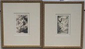 FIGURE WITH CHERUB AND CHERUB