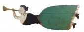 FIGURE WITH TRUMPET PAINTED IN