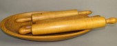 FIGURED MAPLE OVAL TRENCHER &