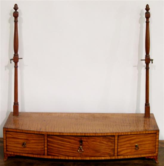 Figured maple shaving stand  swivel