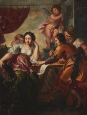 FIGURES AND PUTTI IN AN INTERI