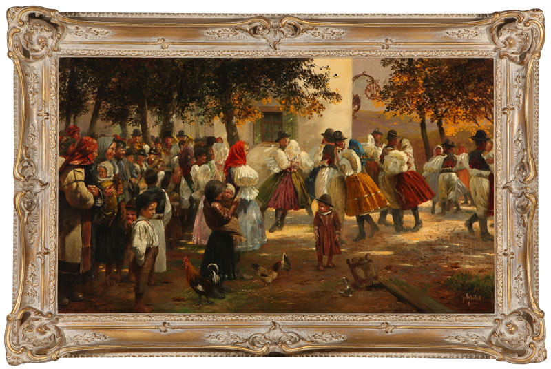 Figures Dancing at a Festival. 21''