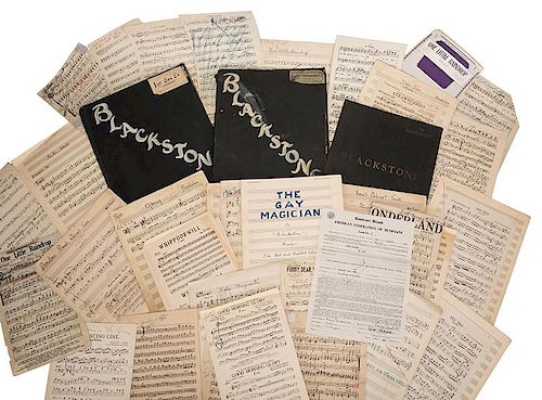 FILE OF ORIGINAL MUSICAL SCORES AND
