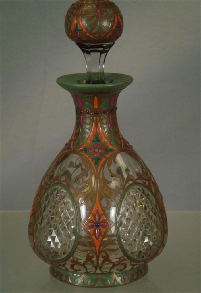 Filigree brass and elaborate enamel