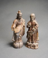 FILIPINO CARVED PAINTED WOOD F