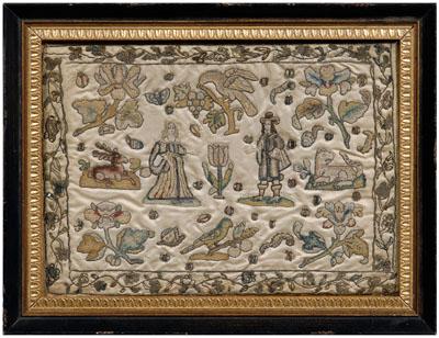 Fine 17th century needlework,