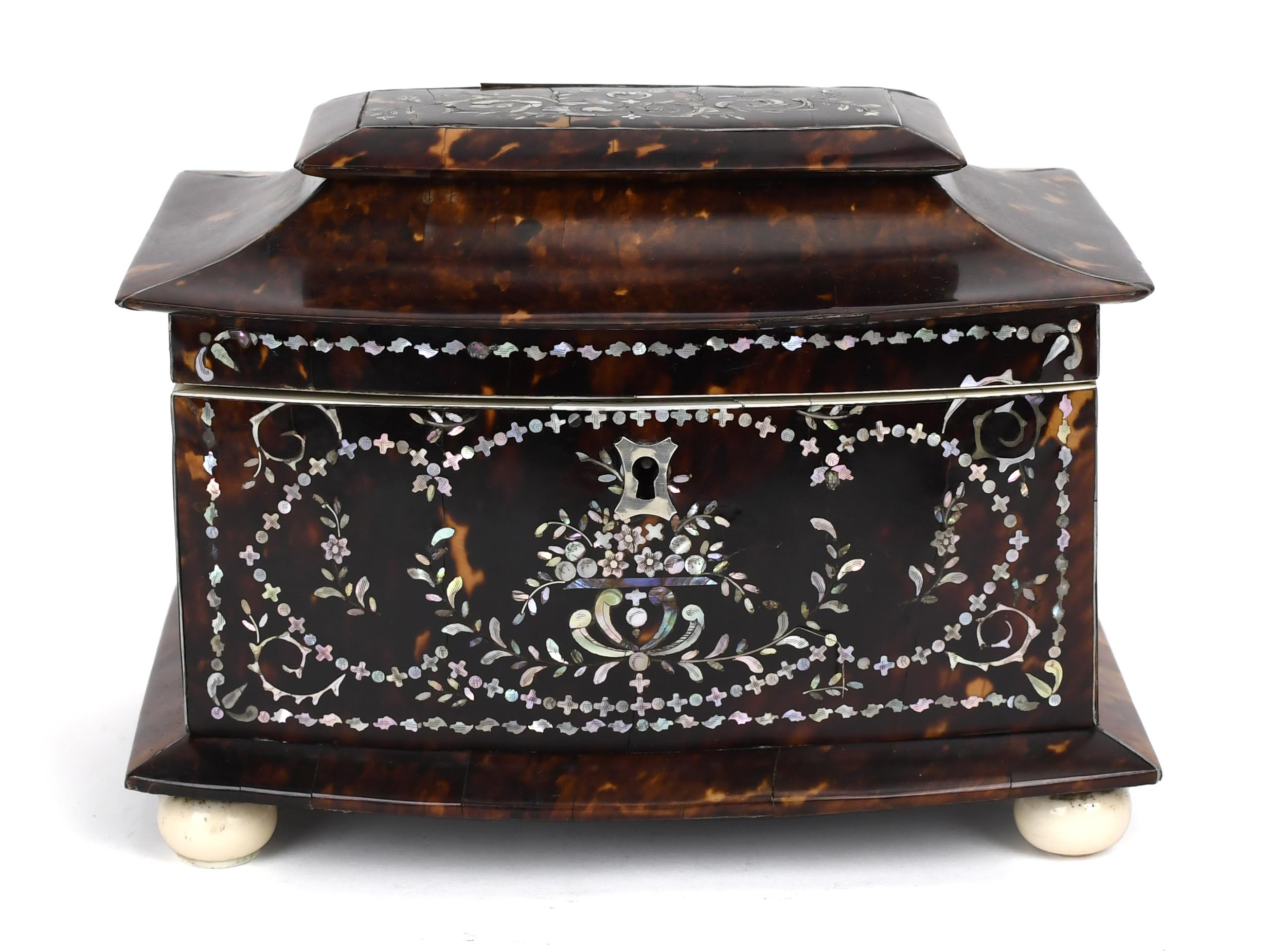 FINE 19TH C. ENGLISH TORTOISE SHELL