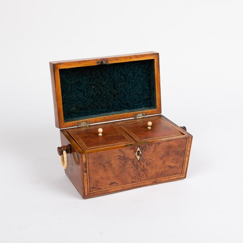 FINE 19TH C. ENGLISH WALNUT BURL